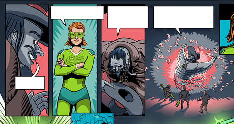 Superhelden-Comic 'IT' 'Super Heroes' 'Marvel-Style' 